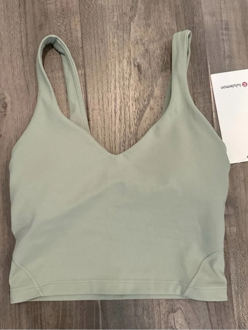 Scoop V-Neck Light Sage Brami - Brand: Lululemon athletica align